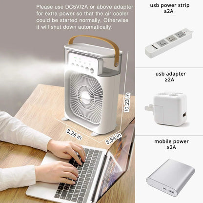 Portable Humidifier Air Conditioner Fan